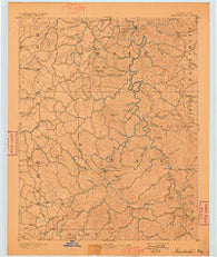 Manchester Kentucky Historical topographic map, 1:125000 scale, 30 X 30 Minute, Year 1891
