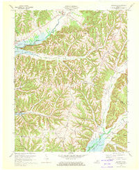 Mannsville Kentucky Historical topographic map, 1:24000 scale, 7.5 X 7.5 Minute, Year 1970
