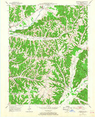 Mannsville Kentucky Historical topographic map, 1:24000 scale, 7.5 X 7.5 Minute, Year 1952