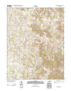 Maretburg Kentucky Historical topographic map, 1:24000 scale, 7.5 X 7.5 Minute, Year 2013