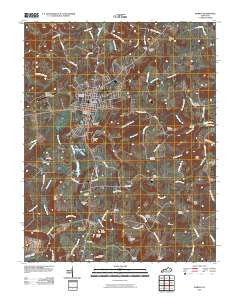 Marion Kentucky Historical topographic map, 1:24000 scale, 7.5 X 7.5 Minute, Year 2010