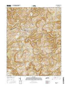 Marion Kentucky Current topographic map, 1:24000 scale, 7.5 X 7.5 Minute, Year 2016