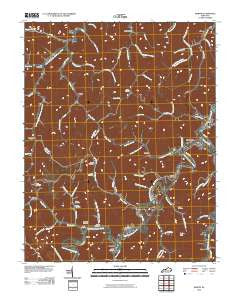 Martin Kentucky Historical topographic map, 1:24000 scale, 7.5 X 7.5 Minute, Year 2010