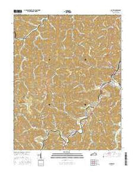 Martin Kentucky Current topographic map, 1:24000 scale, 7.5 X 7.5 Minute, Year 2016