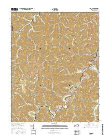 Martin Kentucky Current topographic map, 1:24000 scale, 7.5 X 7.5 Minute, Year 2016