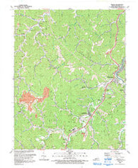 Martin Kentucky Historical topographic map, 1:24000 scale, 7.5 X 7.5 Minute, Year 1992
