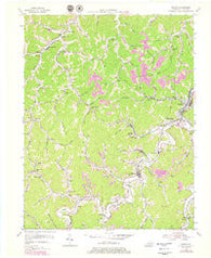 Martin Kentucky Historical topographic map, 1:24000 scale, 7.5 X 7.5 Minute, Year 1954