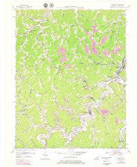 Martin Kentucky Historical topographic map, 1:24000 scale, 7.5 X 7.5 Minute, Year 1954