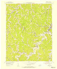 Martin Kentucky Historical topographic map, 1:24000 scale, 7.5 X 7.5 Minute, Year 1954