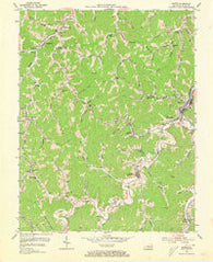 Martin Kentucky Historical topographic map, 1:24000 scale, 7.5 X 7.5 Minute, Year 1954