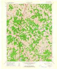 Mason Kentucky Historical topographic map, 1:24000 scale, 7.5 X 7.5 Minute, Year 1961