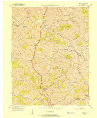 Mason Kentucky Historical topographic map, 1:24000 scale, 7.5 X 7.5 Minute, Year 1950
