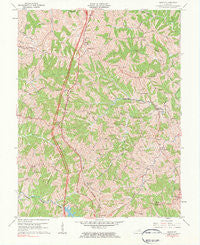 Mason Kentucky Historical topographic map, 1:24000 scale, 7.5 X 7.5 Minute, Year 1961