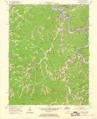 Matewan West Virginia Historical topographic map, 1:24000 scale, 7.5 X 7.5 Minute, Year 1954