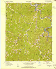 Matewan West Virginia Historical topographic map, 1:24000 scale, 7.5 X 7.5 Minute, Year 1954
