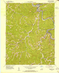 Matewan West Virginia Historical topographic map, 1:24000 scale, 7.5 X 7.5 Minute, Year 1954