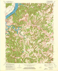 Mattingly Kentucky Historical topographic map, 1:24000 scale, 7.5 X 7.5 Minute, Year 1970