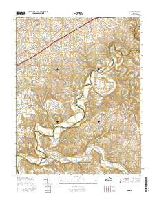 Maud Kentucky Current topographic map, 1:24000 scale, 7.5 X 7.5 Minute, Year 2016