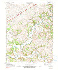 Maud Kentucky Historical topographic map, 1:24000 scale, 7.5 X 7.5 Minute, Year 1972