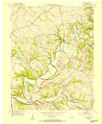 Maud Kentucky Historical topographic map, 1:24000 scale, 7.5 X 7.5 Minute, Year 1953