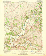 Maud Kentucky Historical topographic map, 1:24000 scale, 7.5 X 7.5 Minute, Year 1953
