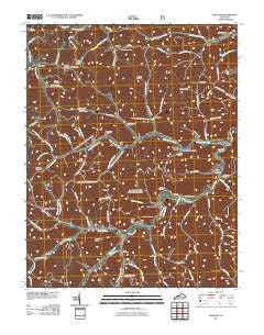 Maulden Kentucky Historical topographic map, 1:24000 scale, 7.5 X 7.5 Minute, Year 2011