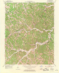 Maulden Kentucky Historical topographic map, 1:24000 scale, 7.5 X 7.5 Minute, Year 1954