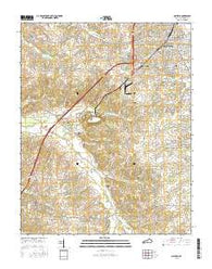 Mayfield Kentucky Current topographic map, 1:24000 scale, 7.5 X 7.5 Minute, Year 2016