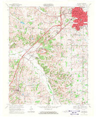 Mayfield Kentucky Historical topographic map, 1:24000 scale, 7.5 X 7.5 Minute, Year 1969