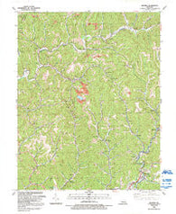 Mayking Kentucky Historical topographic map, 1:24000 scale, 7.5 X 7.5 Minute, Year 1992