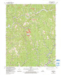 Mayking Kentucky Historical topographic map, 1:24000 scale, 7.5 X 7.5 Minute, Year 1992