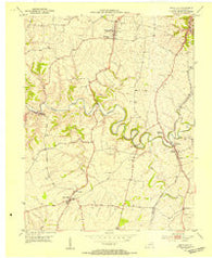Mays Lick Kentucky Historical topographic map, 1:24000 scale, 7.5 X 7.5 Minute, Year 1952