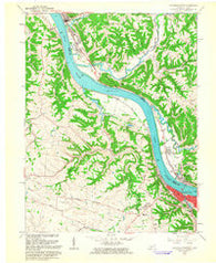 Maysville West Kentucky Historical topographic map, 1:24000 scale, 7.5 X 7.5 Minute, Year 1961