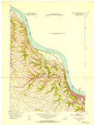 Maysville West Kentucky Historical topographic map, 1:24000 scale, 7.5 X 7.5 Minute, Year 1952