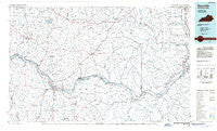 Maysville Kentucky Historical topographic map, 1:100000 scale, 30 X 60 Minute, Year 1986