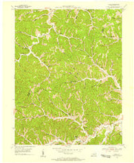 Mazie Kentucky Historical topographic map, 1:24000 scale, 7.5 X 7.5 Minute, Year 1953
