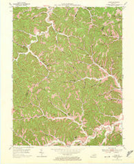 Mazie Kentucky Historical topographic map, 1:24000 scale, 7.5 X 7.5 Minute, Year 1953