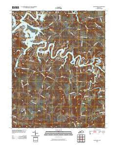 McDaniels Kentucky Historical topographic map, 1:24000 scale, 7.5 X 7.5 Minute, Year 2010
