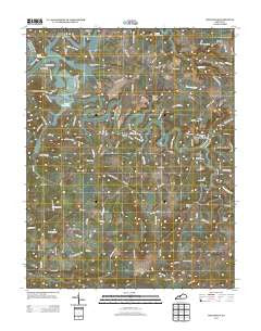 McDaniels Kentucky Historical topographic map, 1:24000 scale, 7.5 X 7.5 Minute, Year 2013