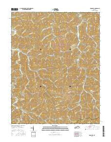 McDowell Kentucky Current topographic map, 1:24000 scale, 7.5 X 7.5 Minute, Year 2016