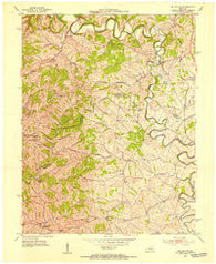Mc Brayer Kentucky Historical topographic map, 1:24000 scale, 7.5 X 7.5 Minute, Year 1952