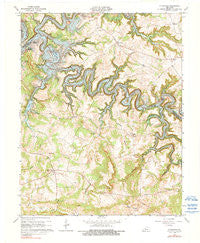 Mc Daniels Kentucky Historical topographic map, 1:24000 scale, 7.5 X 7.5 Minute, Year 1963
