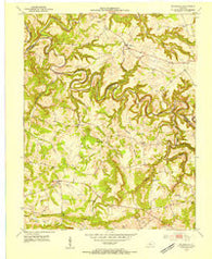 Mc Daniels Kentucky Historical topographic map, 1:24000 scale, 7.5 X 7.5 Minute, Year 1953