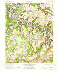 Mc Daniels Kentucky Historical topographic map, 1:24000 scale, 7.5 X 7.5 Minute, Year 1963