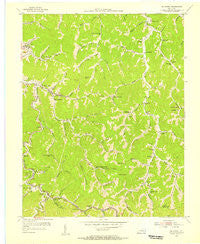 Mc Dowell Kentucky Historical topographic map, 1:24000 scale, 7.5 X 7.5 Minute, Year 1954