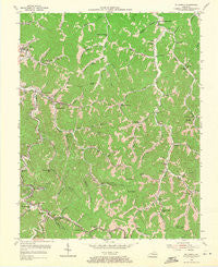Mc Dowell Kentucky Historical topographic map, 1:24000 scale, 7.5 X 7.5 Minute, Year 1954