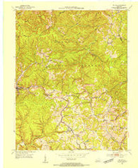 Mc Kee Kentucky Historical topographic map, 1:24000 scale, 7.5 X 7.5 Minute, Year 1953