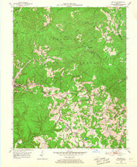 Mc Kee Kentucky Historical topographic map, 1:24000 scale, 7.5 X 7.5 Minute, Year 1953
