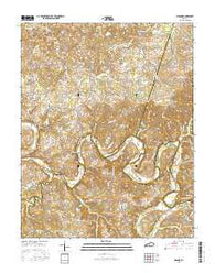 Meador Kentucky Current topographic map, 1:24000 scale, 7.5 X 7.5 Minute, Year 2016
