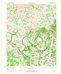 Meador Kentucky Historical topographic map, 1:24000 scale, 7.5 X 7.5 Minute, Year 1965
